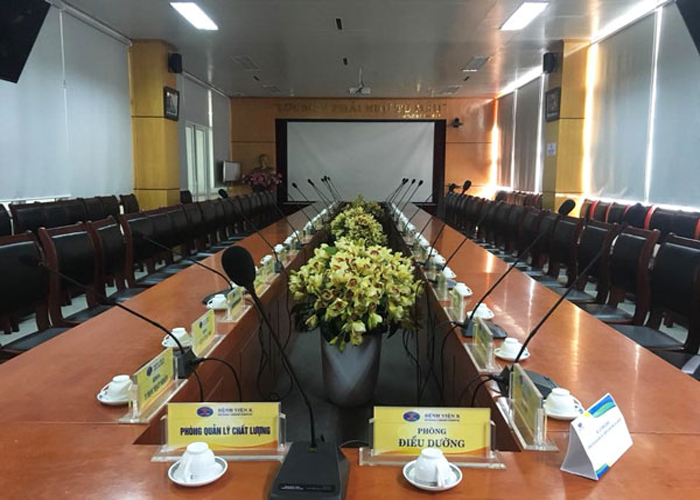 Dự án lắp đặt âm thanh phòng họp bệnh viện Bưu Điện Hà Nội